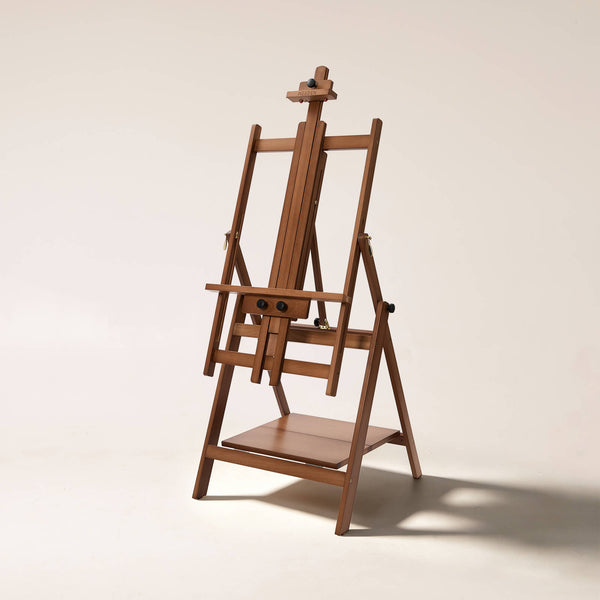MEEDEN Adjustable Large H-Frame Art Easel Stand-Walnut-W10B