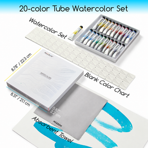 MEEDEN Professional Artist Watercolor Paint 20 Colors, 15ml