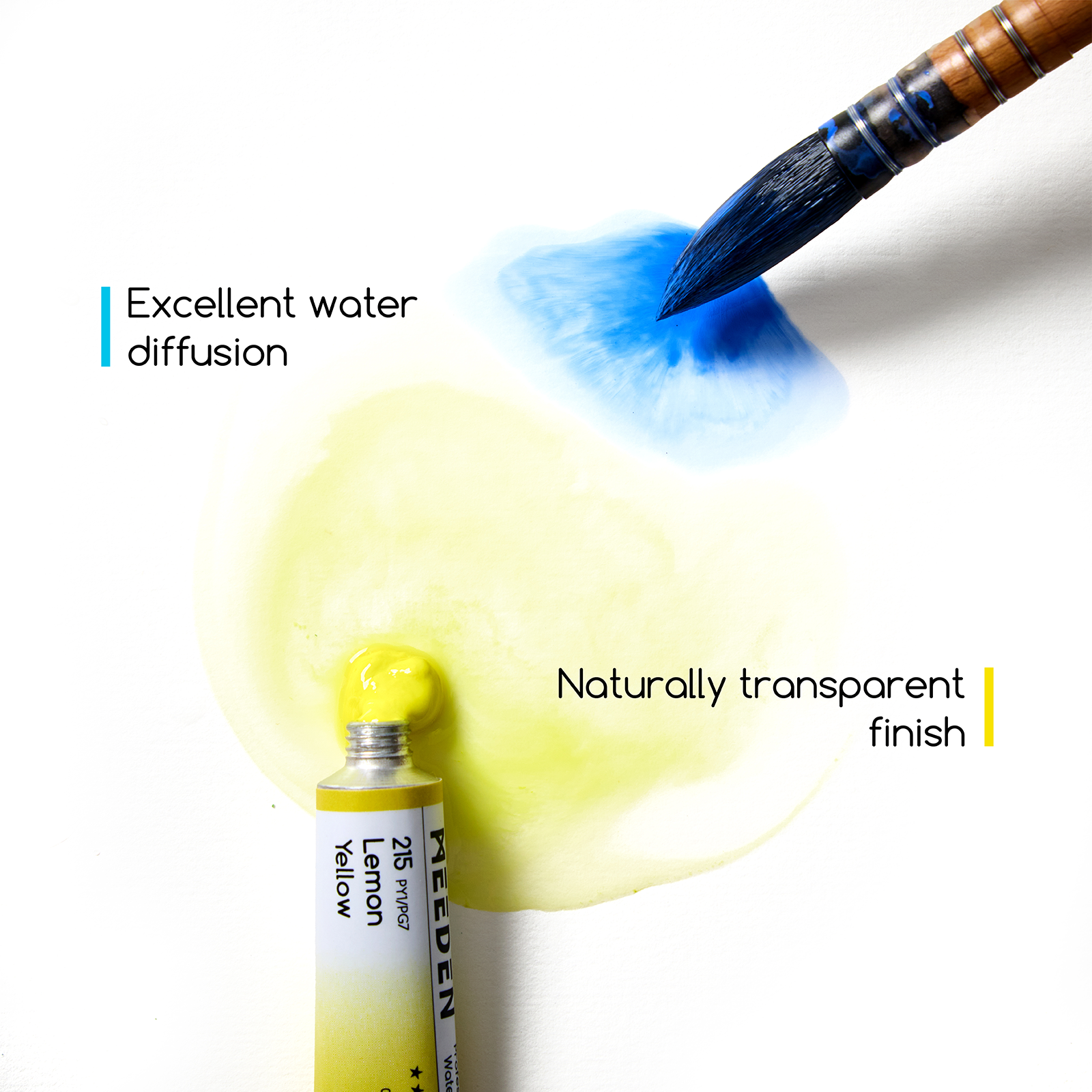MEEDEN Professional Artist Watercolor Paint 20 Colors, 15ml