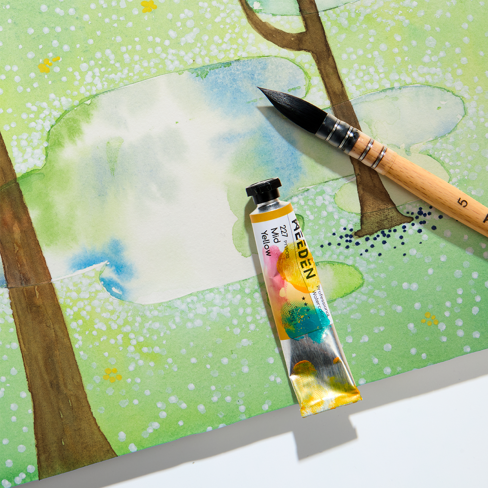 MEEDEN Professional Artist Watercolor Paint 20 Colors, 15ml