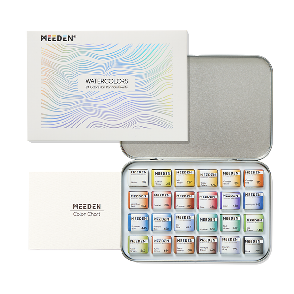 MEEDEN Artist Watercolour Paint 24 Colors, 15ml