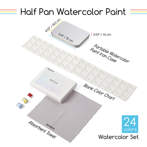 MEEDEN Artist Watercolour Paint 24 Colors, 15ml