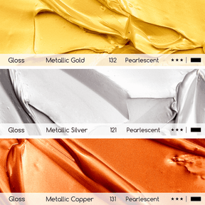 MEEDEN Heavy Body Metallic Acrylic Paint Set, 3 x 300ml