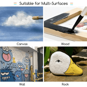 MEEDEN Black and White  Heavy Body Acrylic Paint, 300ml/10oz, 2 Jars