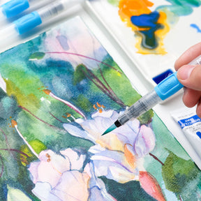 MEEDEN Water Brush Pens Set, 3 Pieces Refillable Water Color Brush Pen Set