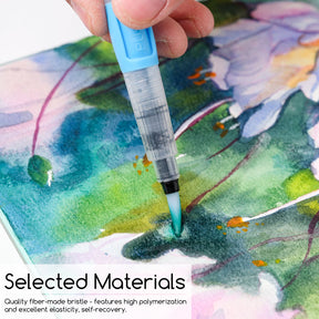 MEEDEN Water Brush Pens Set, 3 Pieces Refillable Water Color Brush Pen Set