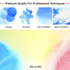 MEEDEN Artist Watercolour Paint 40 Colors, 15ml