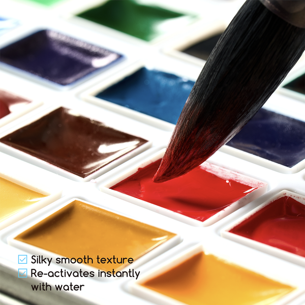 MEEDEN Artist Watercolour Paint 40 Colors, 15ml