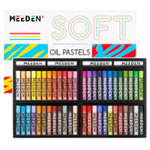 MEEDEN Pastels à l'huile doux, 48 Couleurs + 4 Blancs bonus