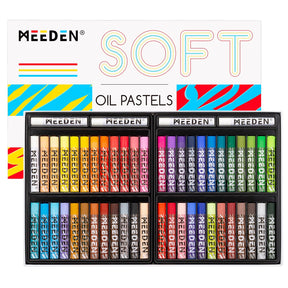 MEEDEN Pastels à l'huile doux, 48 Couleurs + 4 Blancs bonus