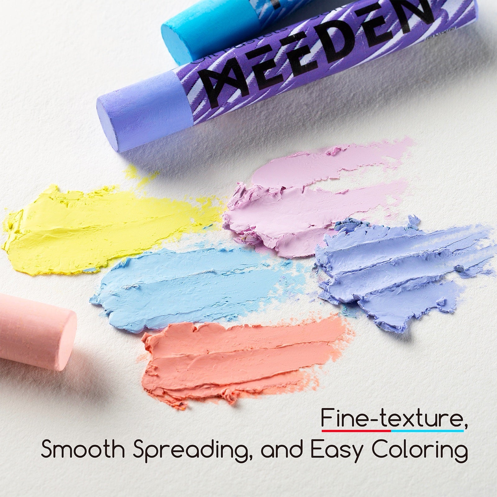 MEEDEN Pastels à l'huile doux, 48 Couleurs + 4 Blancs bonus