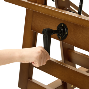 MEEDEN Deluxe Studio Large Rocker Crank Heavy Duty Artist Easel-Walnut-DHJ-12
