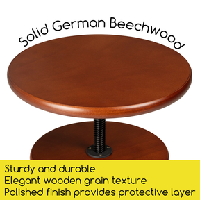 MEEDEN Vintage Adjustable Wooden Drafting Table & Stool Set, Dark Walnut-XSZ-4