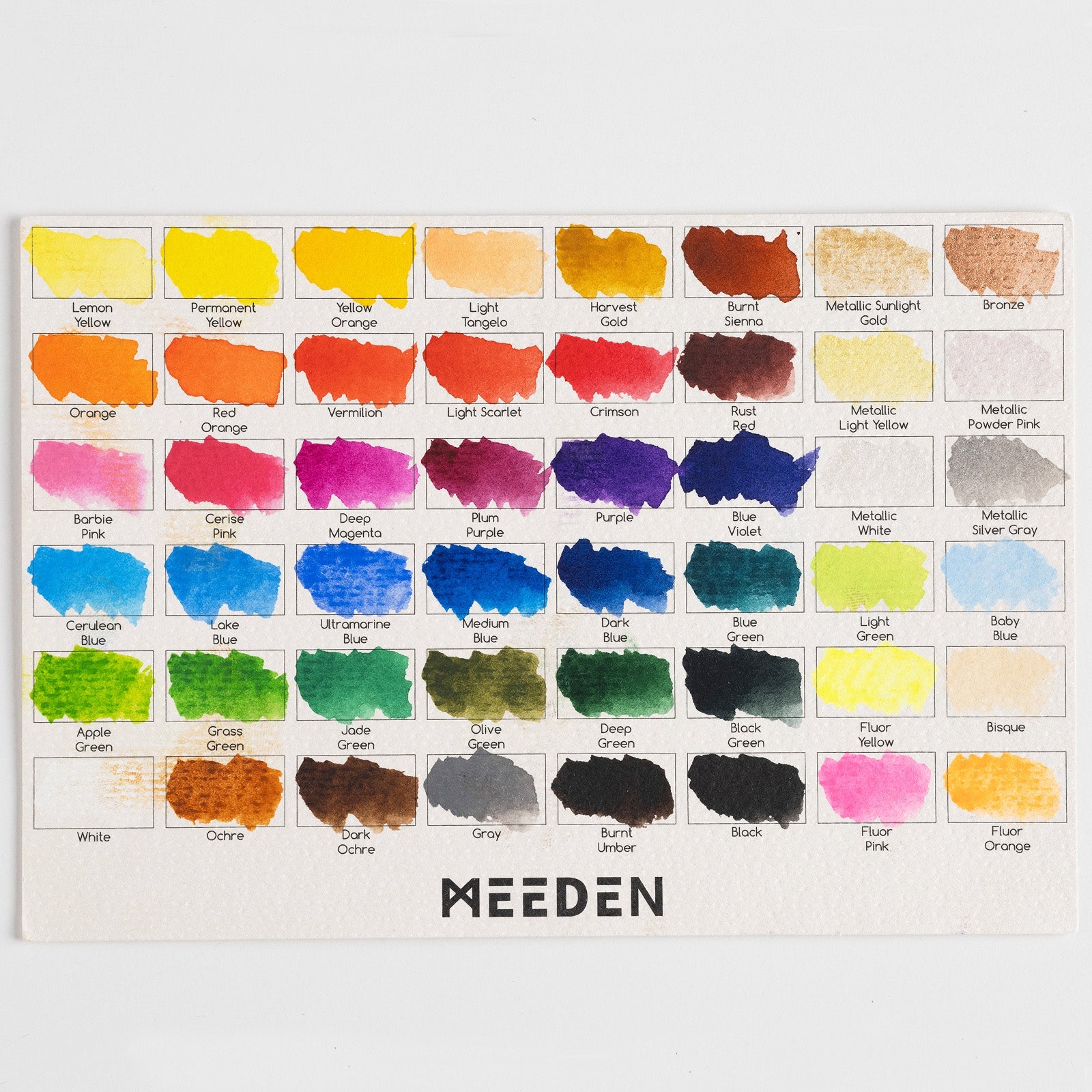 MEEDEN 48-färg Solid Vattenfärgsset