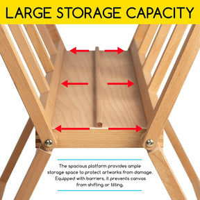 MEEDEN Folding Large Print Rack-Natural Wood-Large