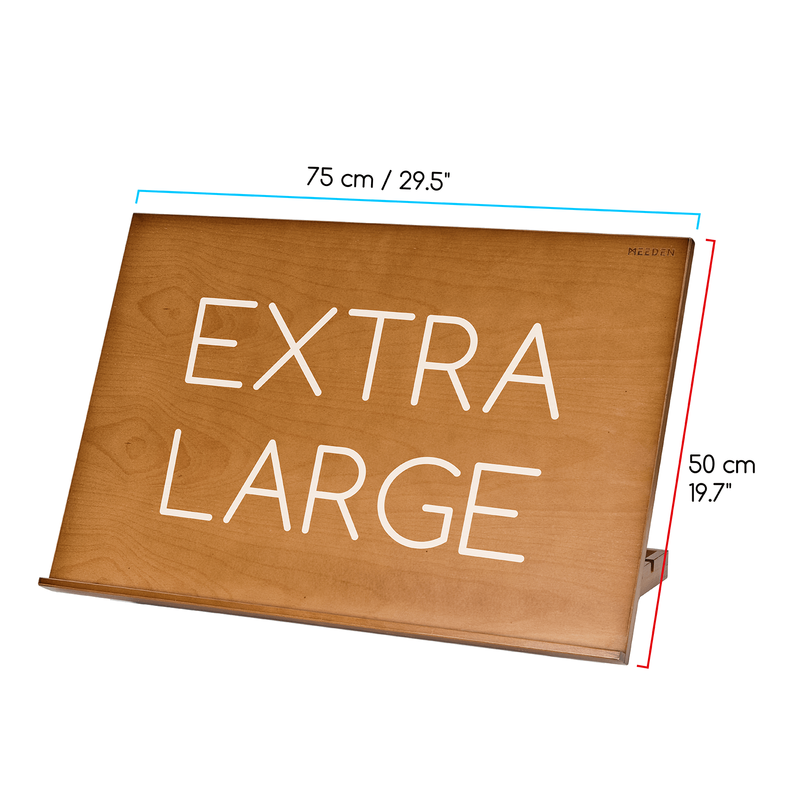 MEEDEN Extra Large Desk Easel - Beechwood-Walnut