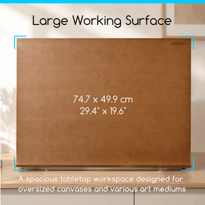 MEEDEN Extra Large Desk Easel - Beechwood-Walnut
