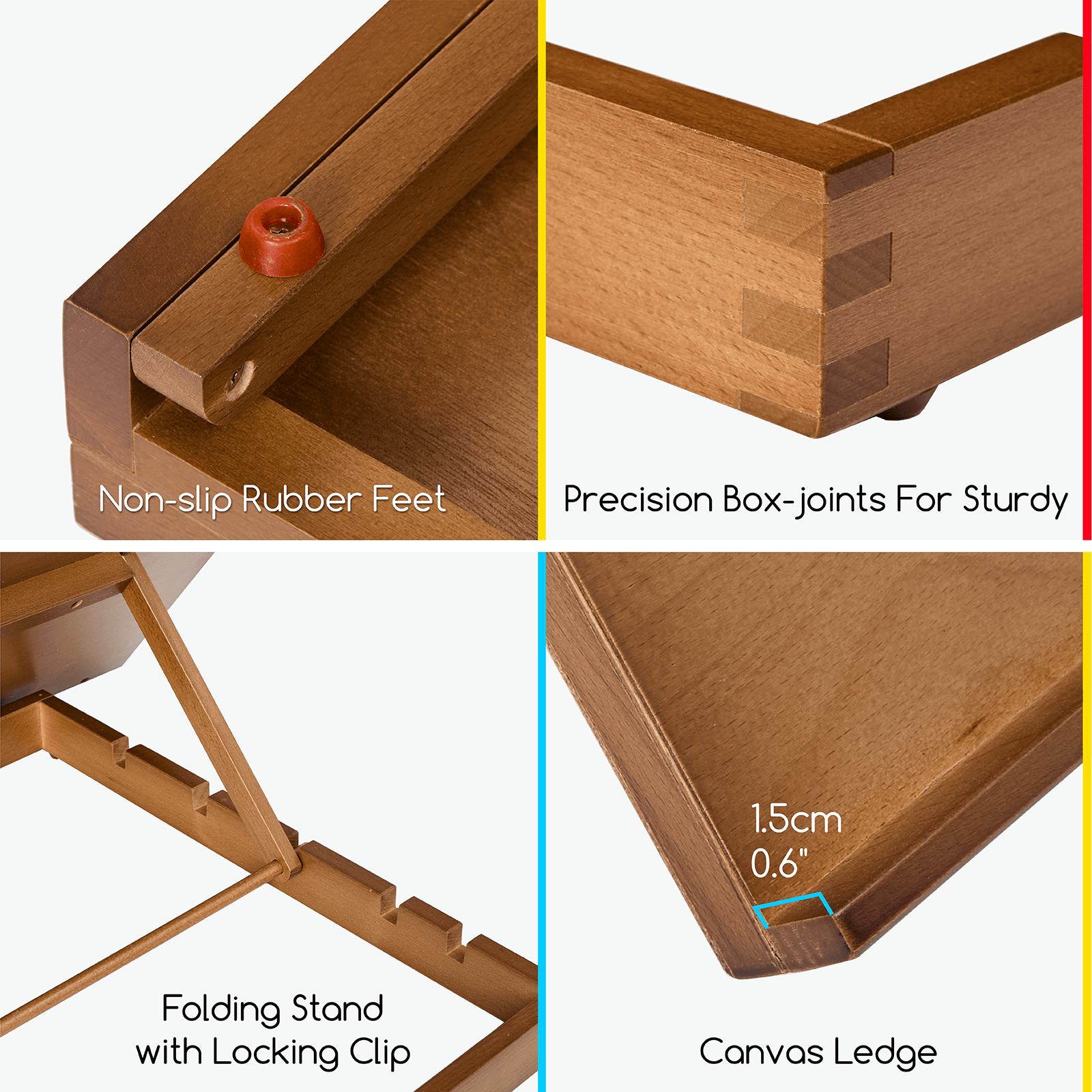 MEEDEN Extra Large Desk Easel - Beechwood-Walnut