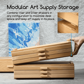 MEEDEN 3 Drawer Storage Artist Tool Supply Box