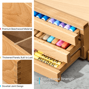 MEEDEN 3 Drawer Storage Artist Tool Supply Box