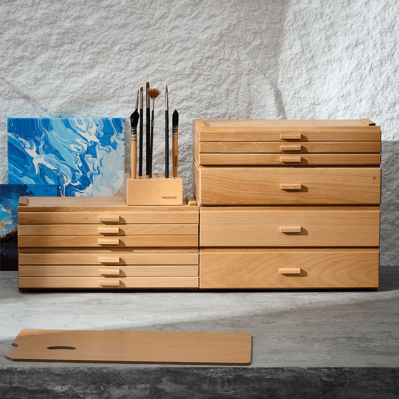 MEEDEN 3 Drawer Storage Artist Tool Supply Box