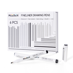 MEEDEN Micro Fineliner Drawing Pens: 6-Size Fine Liner Pen Set