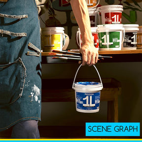 MEEDEN Studio Acrylic Paint, 1 L / 33.8 oz, 12 Colors