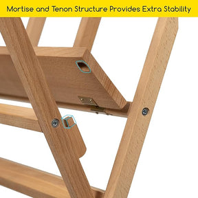 MEEDEN Folding Art Print Rack-Natural Wood -Small