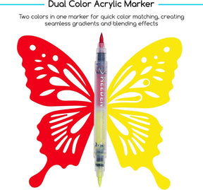 MEEDEN Dual Tip Acrylic Paint Markers – 48 / 96 / 120 Colors