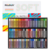 MEEDEN Set de Pasteles al Óleo Suaves, 72 Colores Vibrantes