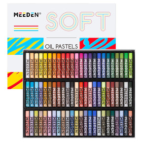 MEEDEN Set de Pasteles al Óleo Suaves, 72 Colores Vibrantes