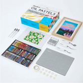 MEEDEN Soft Oil Pastel Set, 102pcs Art Kit with 72 Colors & Extra White Pastels