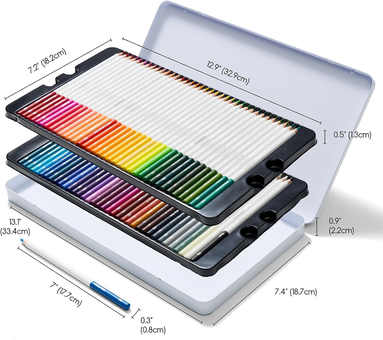 MEEDEN Artist Colored Pencil Set - 72 Oil-Based Pencils