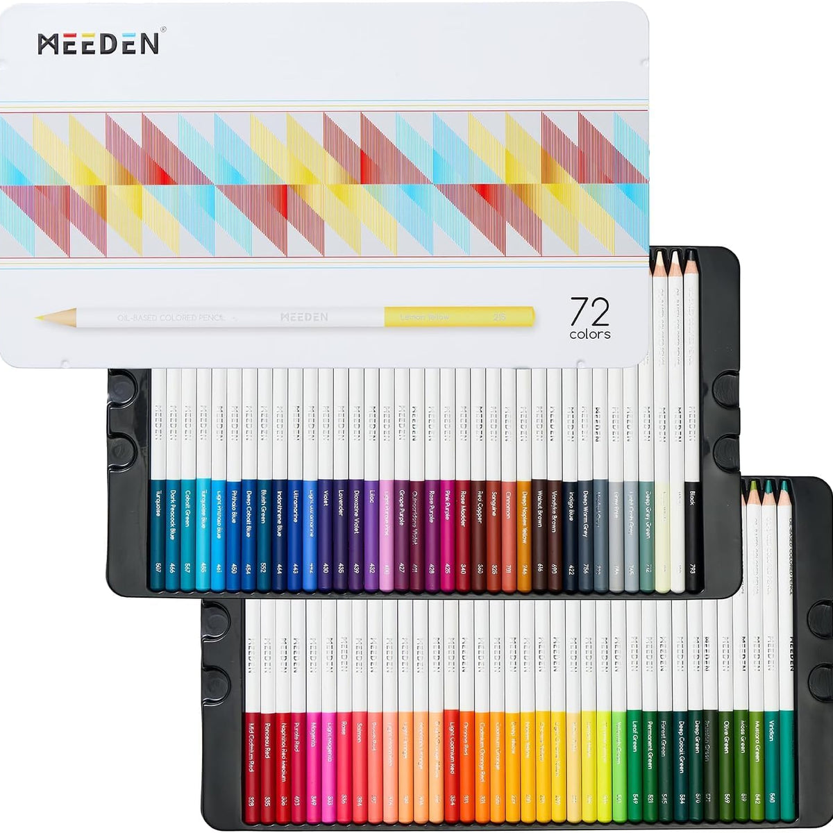 MEEDEN Artist Colored Pencil Set - 72 Oil-Based Pencils