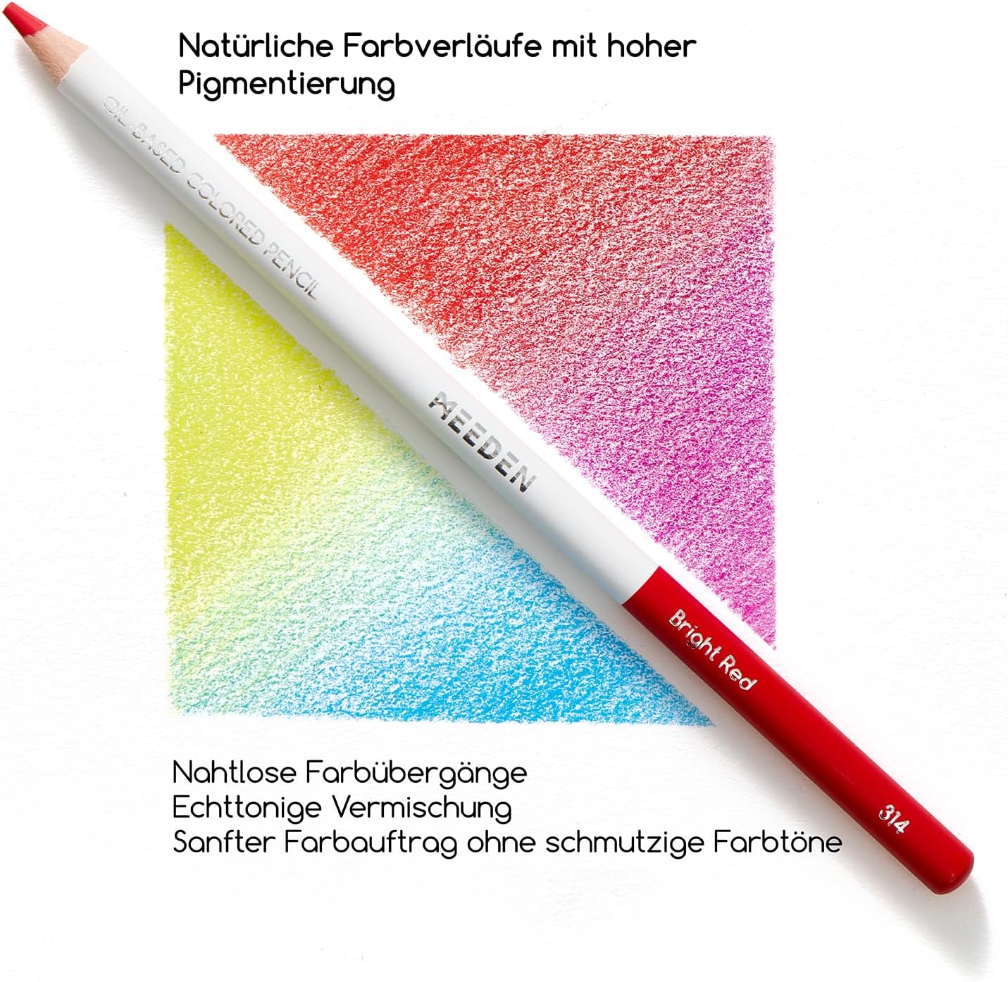 MEEDEN Artist Colored Pencil Set - 72 Oil-Based Pencils