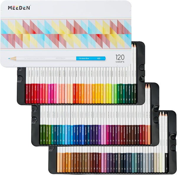 MEEDEN Artist Colored Pencil Set - 120 Oil-Based Pencils