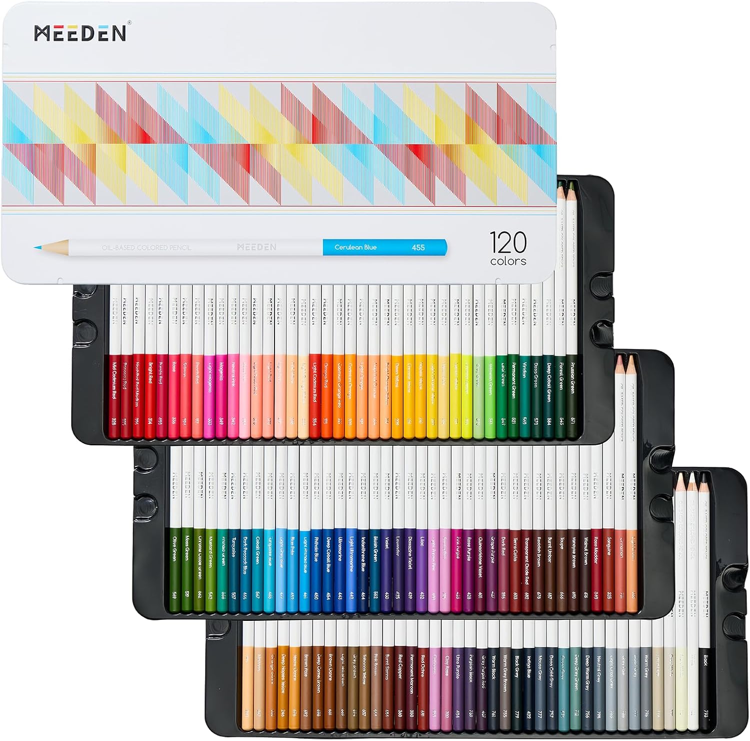 MEEDEN Artist Colored Pencil Set - 120 Oil-Based Pencils