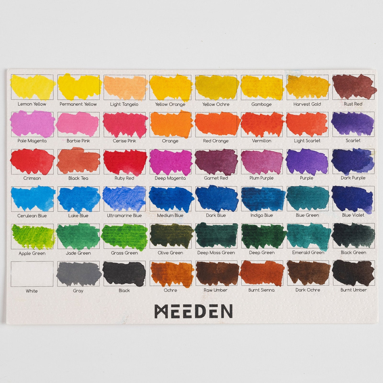 MEEDEN 96-färg solid akvarellset
