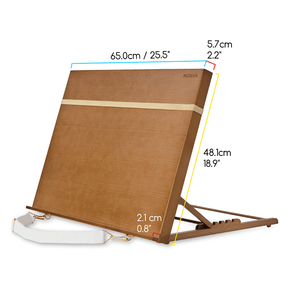 MEEDEN Large Studio Artist Sketching Tabletop Easel-Walnut