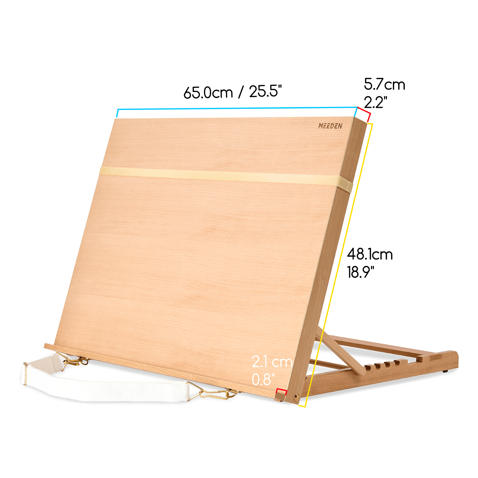 MEEDEN Large Studio Artist Sketching Tabletop Easel