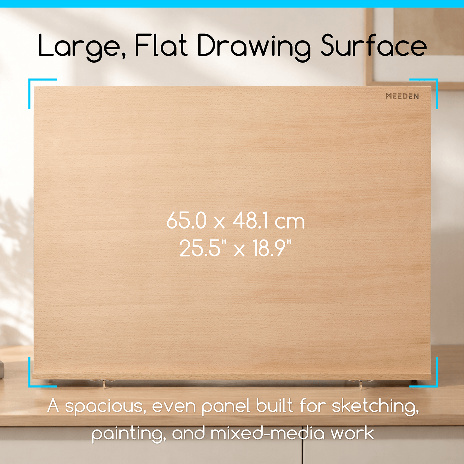 MEEDEN Large Studio Artist Sketching Tabletop Easel