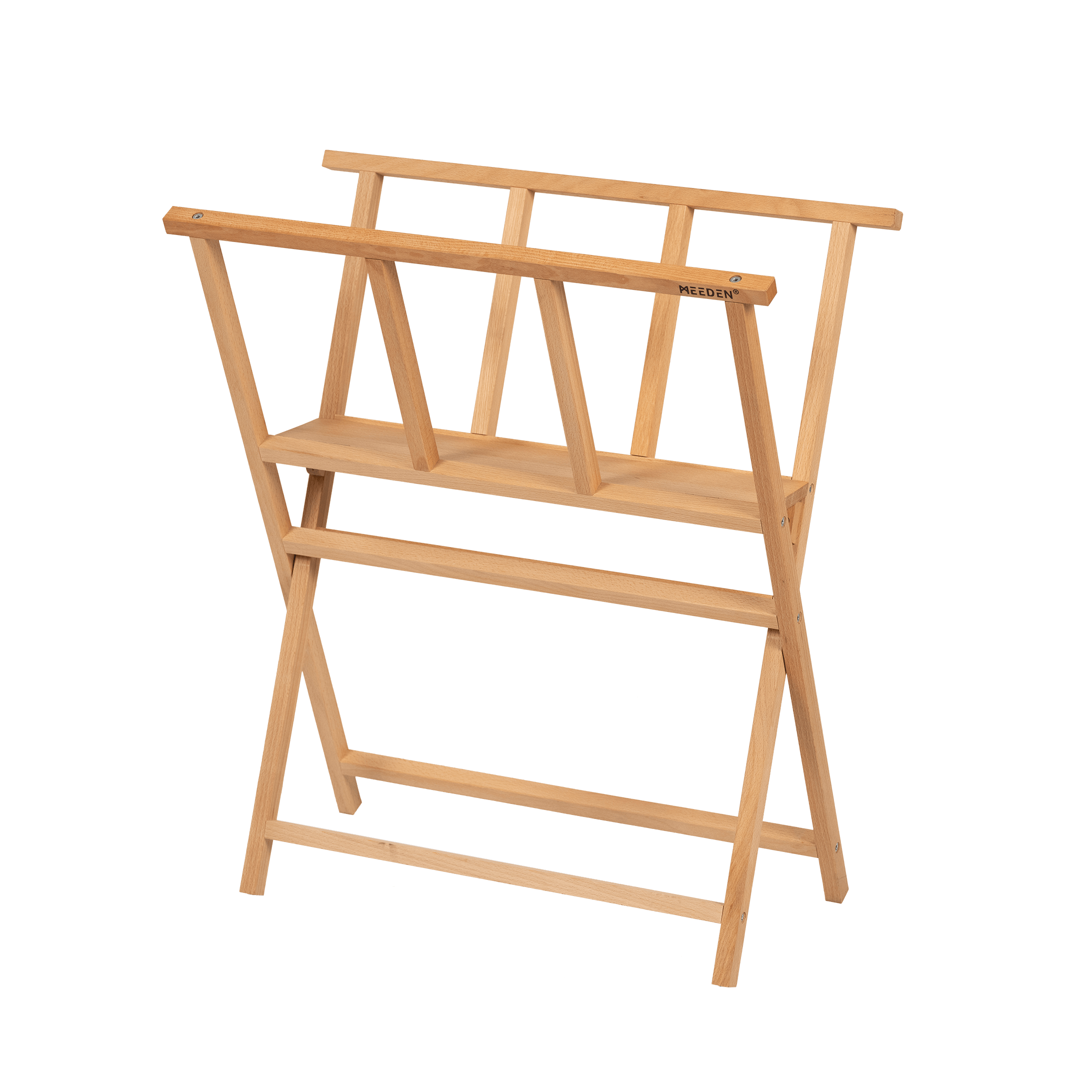 MEEDEN Folding Art Print Rack-Natural Wood -Small