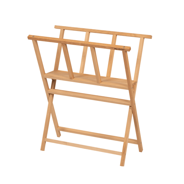 MEEDEN Folding Art Print Rack-Natural Wood -Small