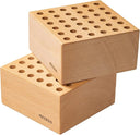 MEEDEN 2 Pack Beech Wood Pencil and Brush Holder:36 Holes