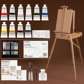 MEEDEN Professional Artist Acrylic Painting Set with French Easel
