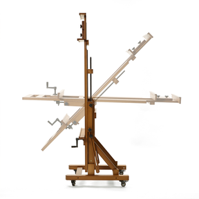 MEEDEN Deluxe Studio Large Rocker Crank Heavy Duty Artist Easel-Walnut-DHJ-12