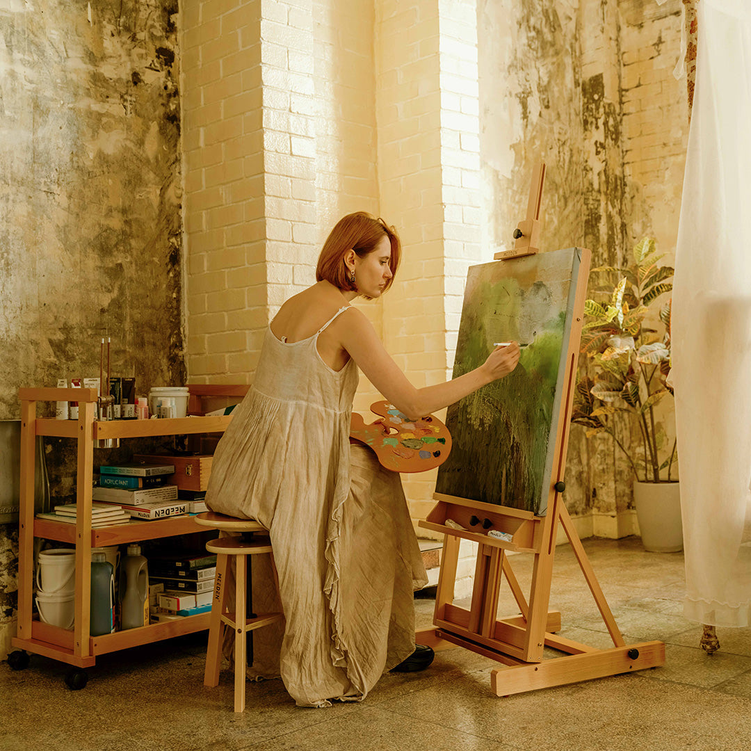 MEEDEN Classic Heavy Duty H-Frame Artist Easel