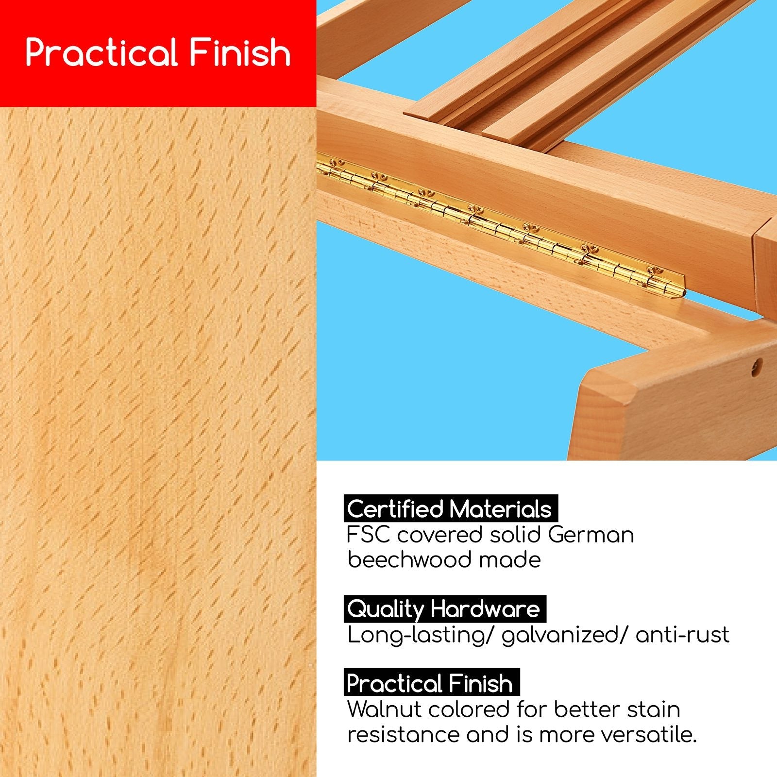 MEEDEN Classic Heavy Duty H-Frame Artist Easel