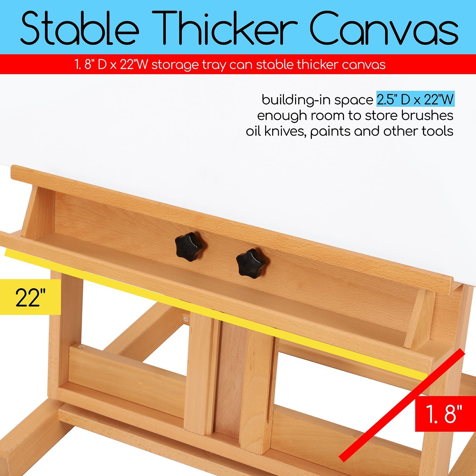 MEEDEN Classic Heavy Duty H-Frame Artist Easel