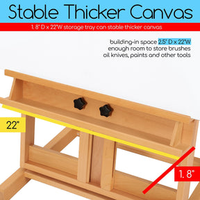 MEEDEN Classic Heavy Duty H-Frame Artist Easel